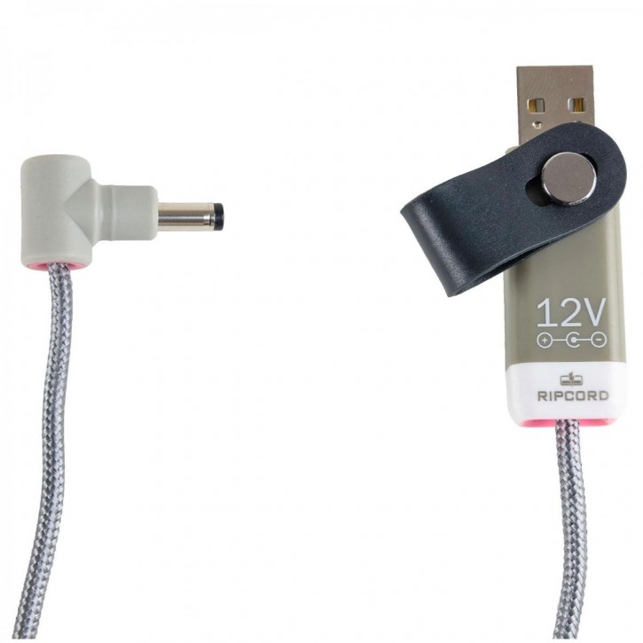 myVolts Ripcord 12V - USB to DC power cable, centre negative,