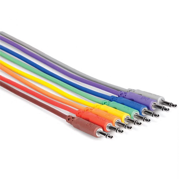 Hosa CMM-830  - 8x Unbalanced Patch Cable 30cm