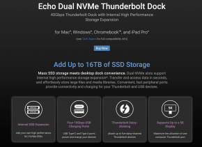 Sonnet Echo Dual NVMe Thunderbolt Dock